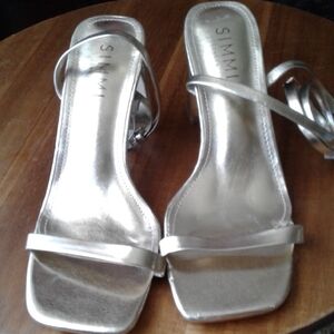 Simmi London | Shoes | Simmi London Hanin Tie Up Sandals In Brown Snake  Skin | Poshmark